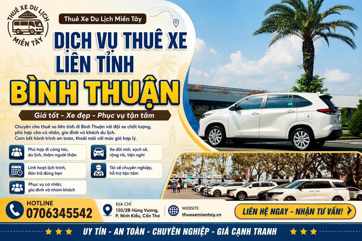 Thuê xe liên tỉnh đi Bình Thuận